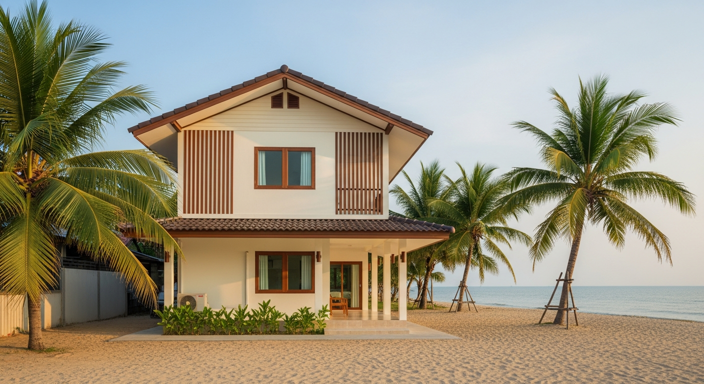 Ramphueng Bay House on Mae Ramphueng Beach — small beach house by the Gulf