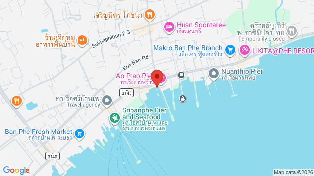 Map of Ramphueng Bay House near Mae Ramphueng Beach, Rayong