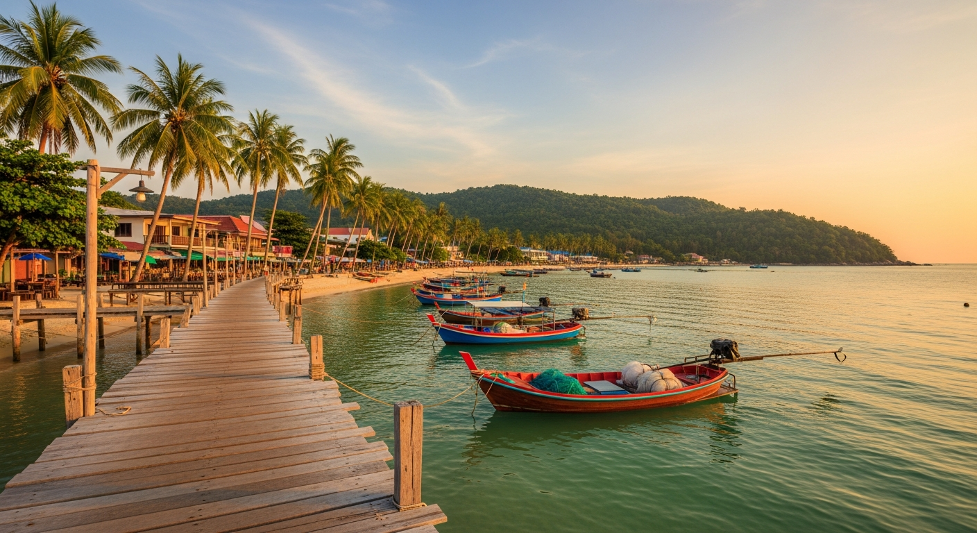 Fisherman's Village beach at Bophut, Koh Samui