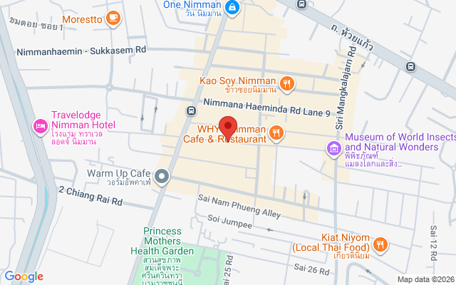 Map of Baan Nimman Lens on Nimman Soi 9, Chiang Mai