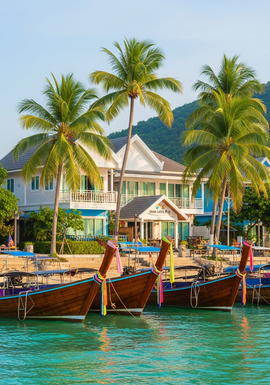 Saladan pier and Koh Lanta west coast