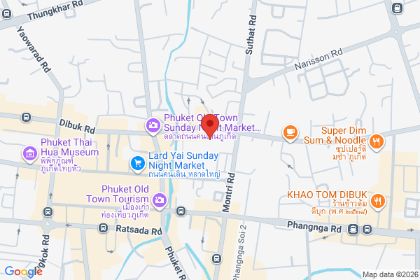 Map of Soi Romanee House in Phuket Old Town