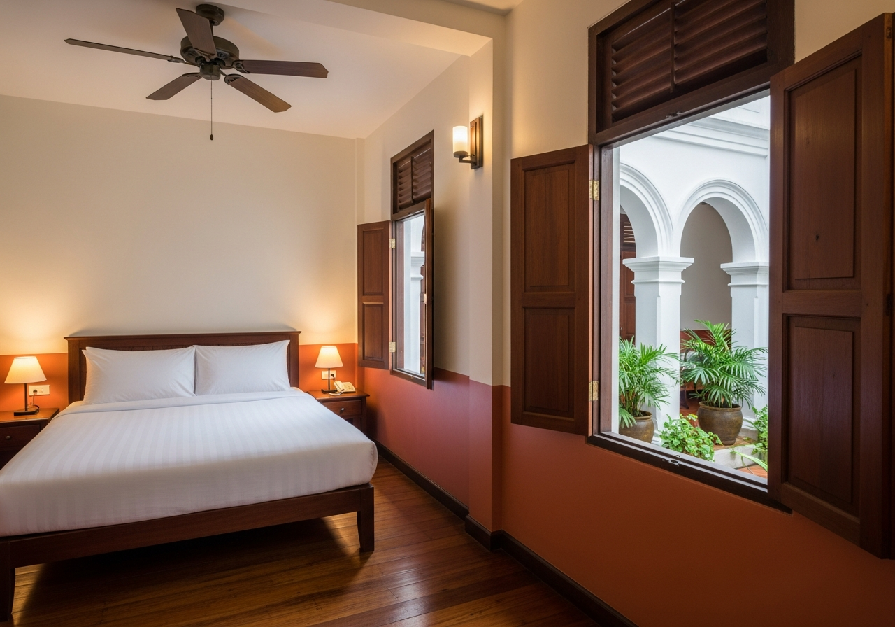 Standard room with courtyard view at Soi Romanee House