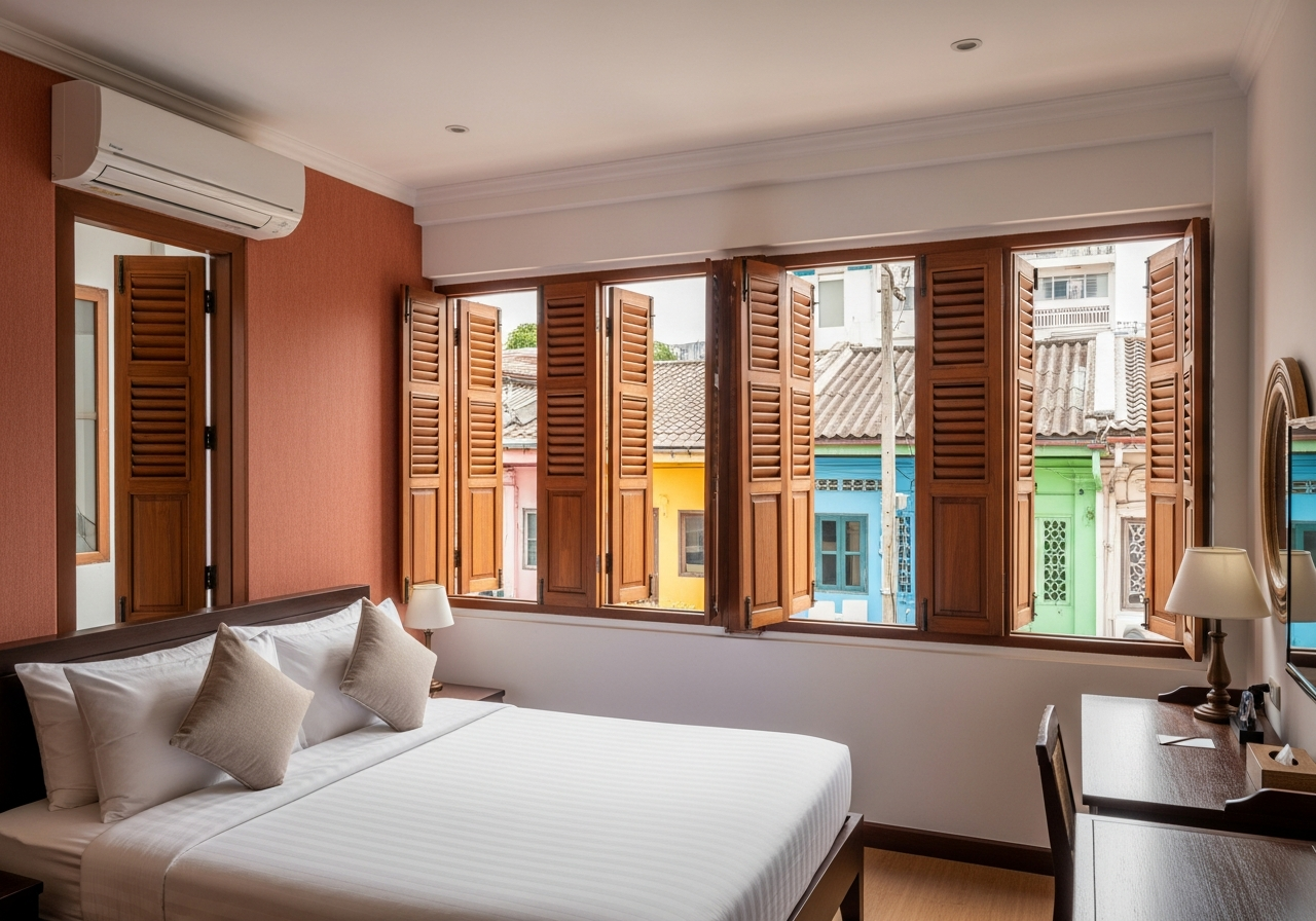 Superior room with city view at Soi Romanee House