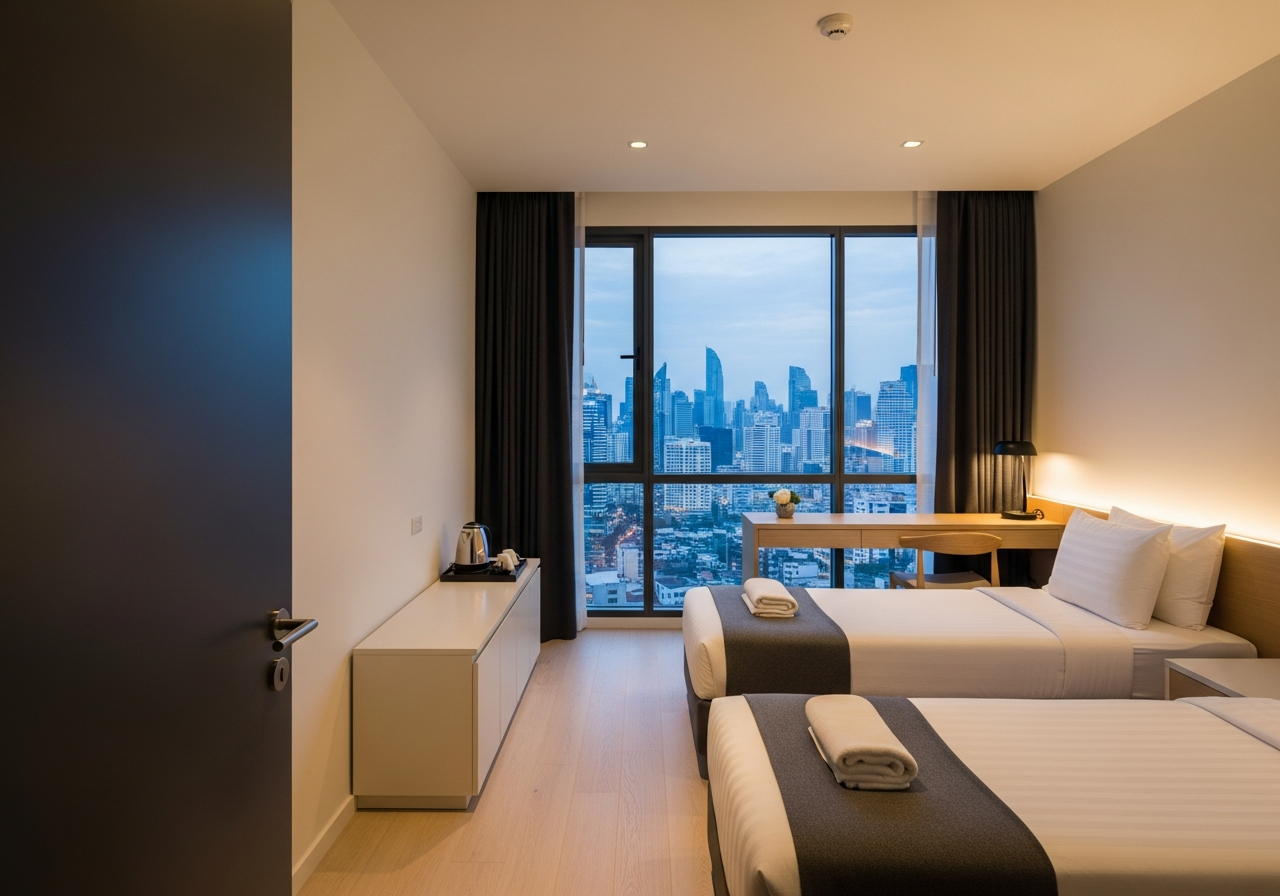 Superior twin — two single beds by the window