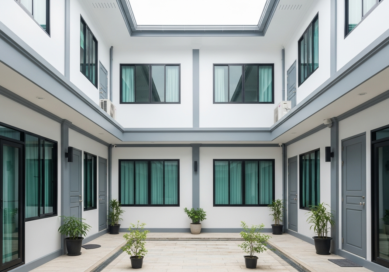 Courtyard at Nimman Soi7 Studio, Chiang Mai